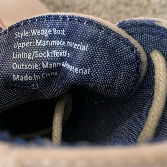 SweetHoney nwot Beige Lace-Up Ankle Boots - Picture 5 of 7